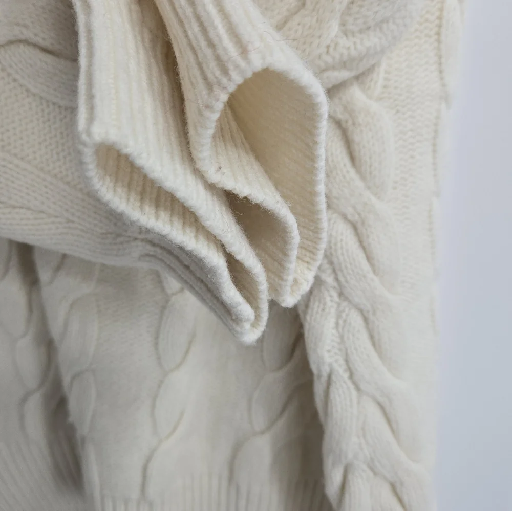 Sundays Sweater Cream Cable Net 100%‎ Wool